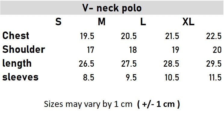 Dark Blue textured V-neck Polo