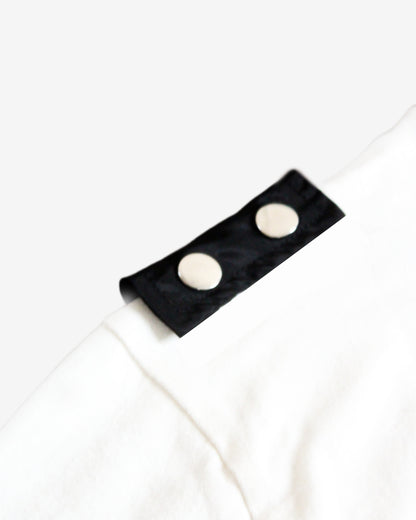White cargo T-shirt | Removeable vest